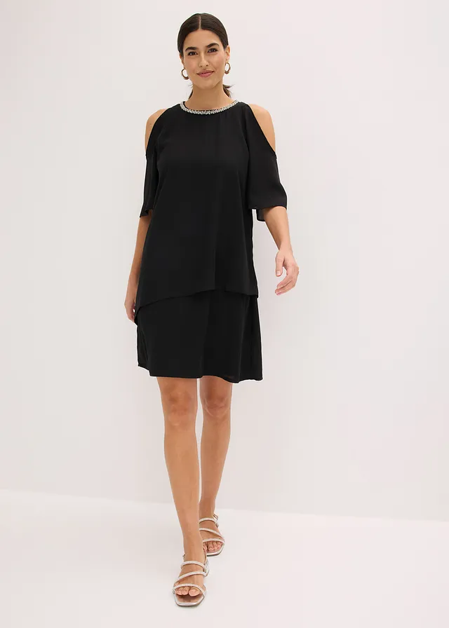 Robe blouse, Couleur: noir