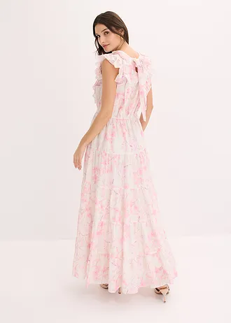 Rochie maxi, culoare: ecru