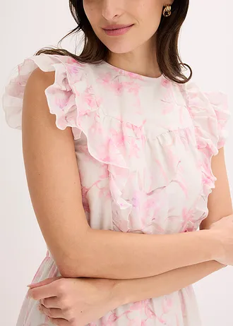 Maxi jurk van puur katoen • wolwit • bonprix online shop