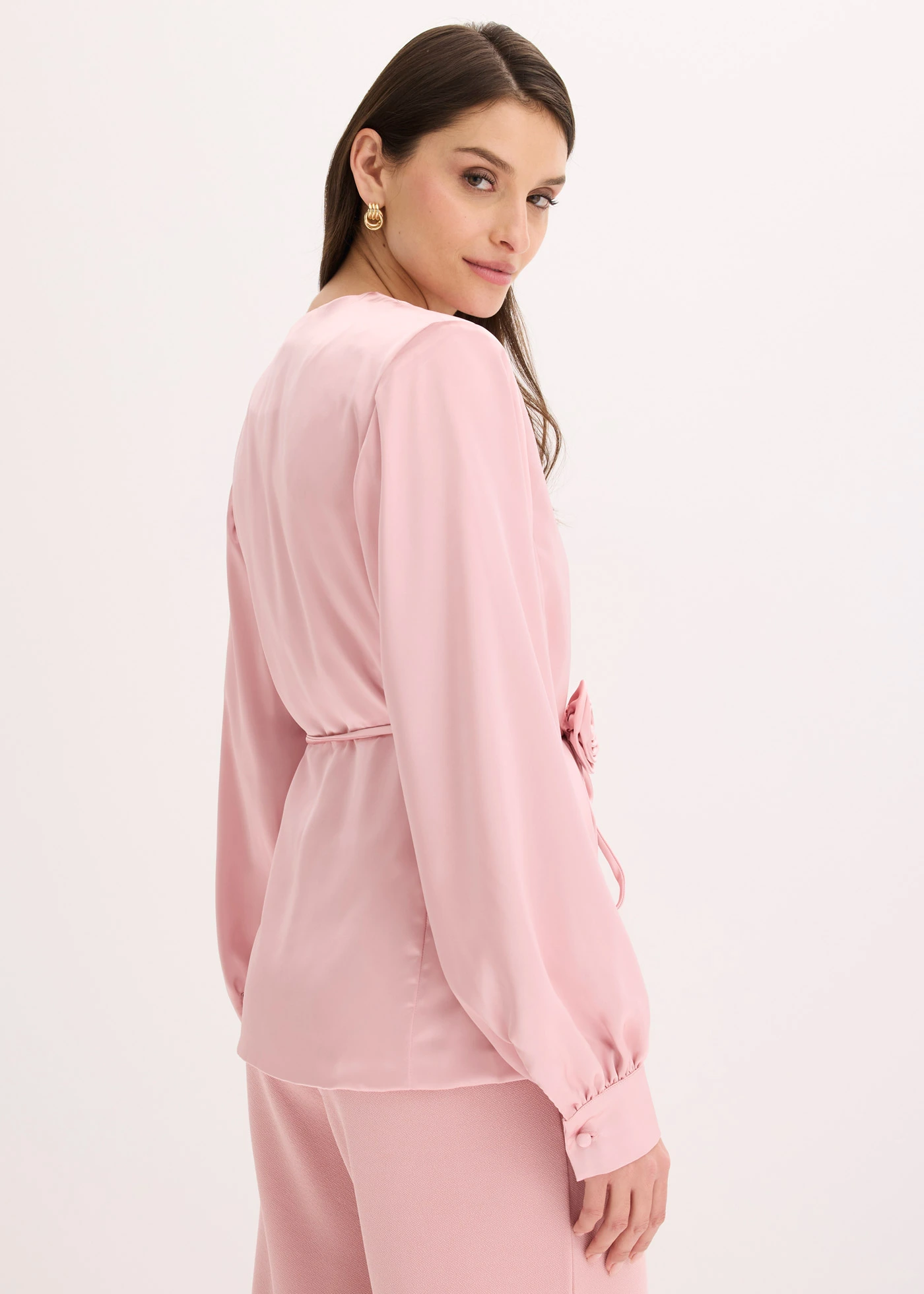 Blazer met decoratieve ceintuur • asroze • bonprix online shop