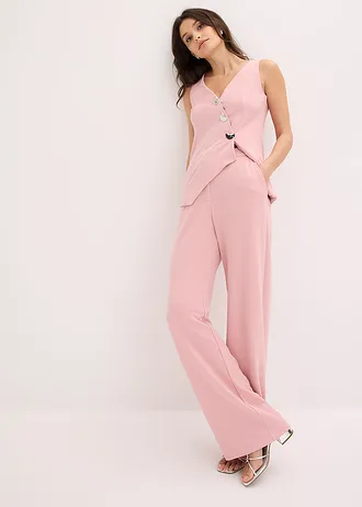 Pantalon large à pinces • rose cendré • Boutique bonprix