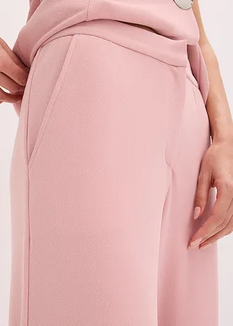 Pantalon large à pinces • rose cendré • Boutique bonprix