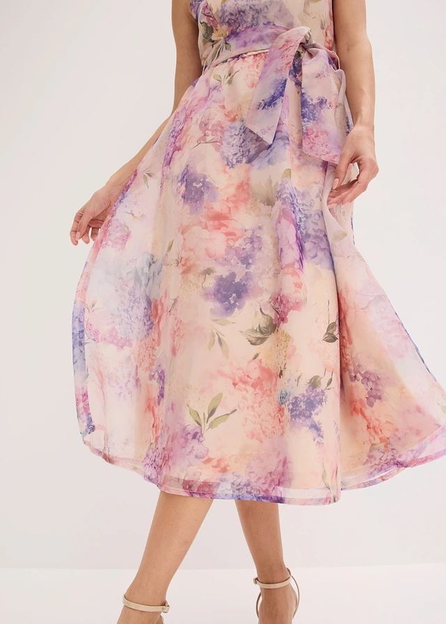 Robe midi en tulle délicat • rose floral • product-page.page-title-suffix