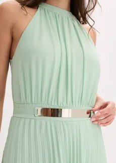 Avondjurk van lichte chiffon met plissé • kristalmint • bonprix online shop