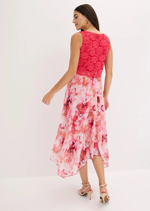 Robe en mousseline avec dentelle • rose-fuchsia floral • product-page.page-title-suffix