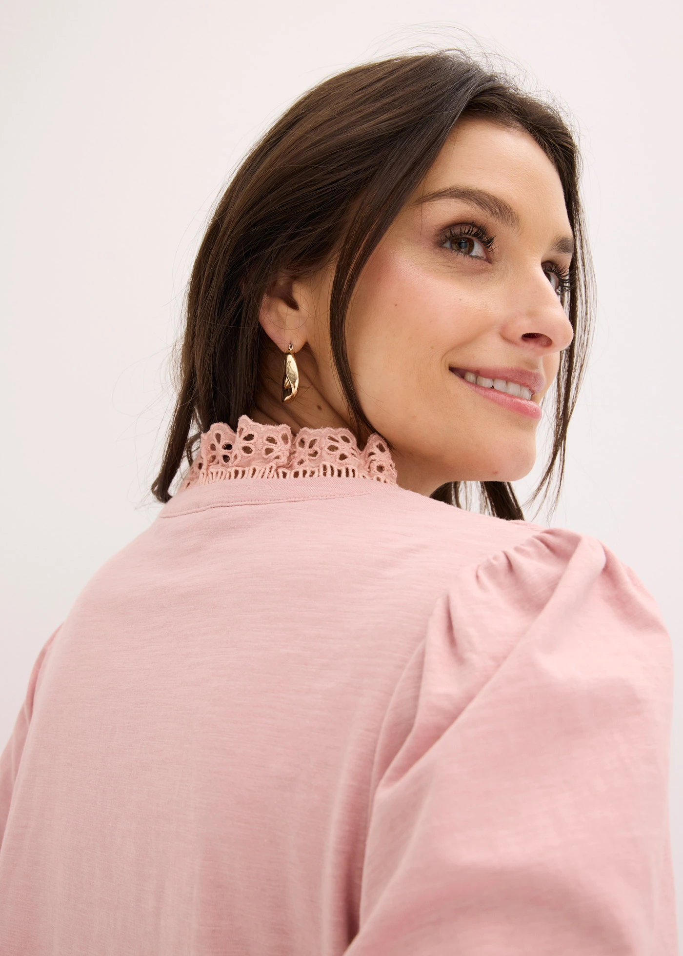 Longsleeve van puur katoen • asroze • bonprix online shop