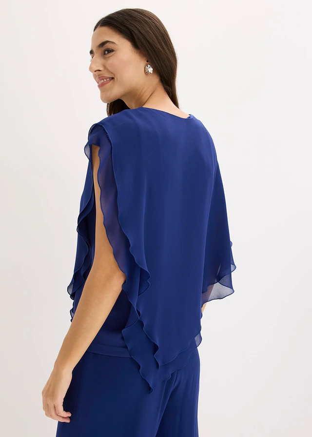 Blouse van fijne chiffon • middernachtblauw • product-page.page-title-suffix