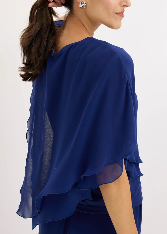 Blouse van fijne chiffon • middernachtblauw • product-page.page-title-suffix