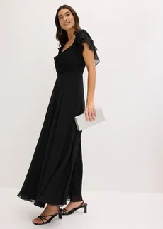 Rochie de seară din șifon fin • negru • magazin bonprix