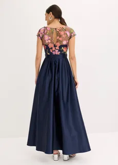 Avondjurk • donkerblauw gebloemd • bonprix online shop