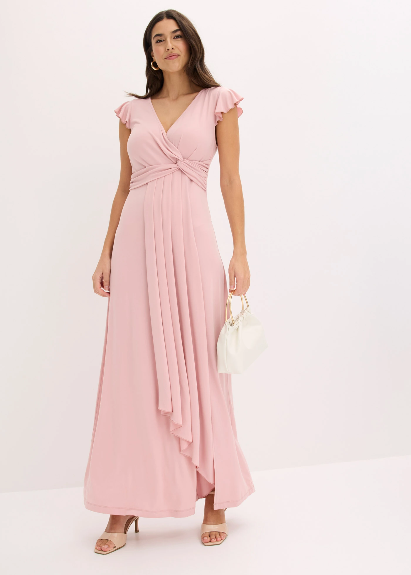 Robe longue • rose cendré • Boutique bonprix