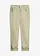 Pantaloni din twill cu broderie, culoare: verde pal