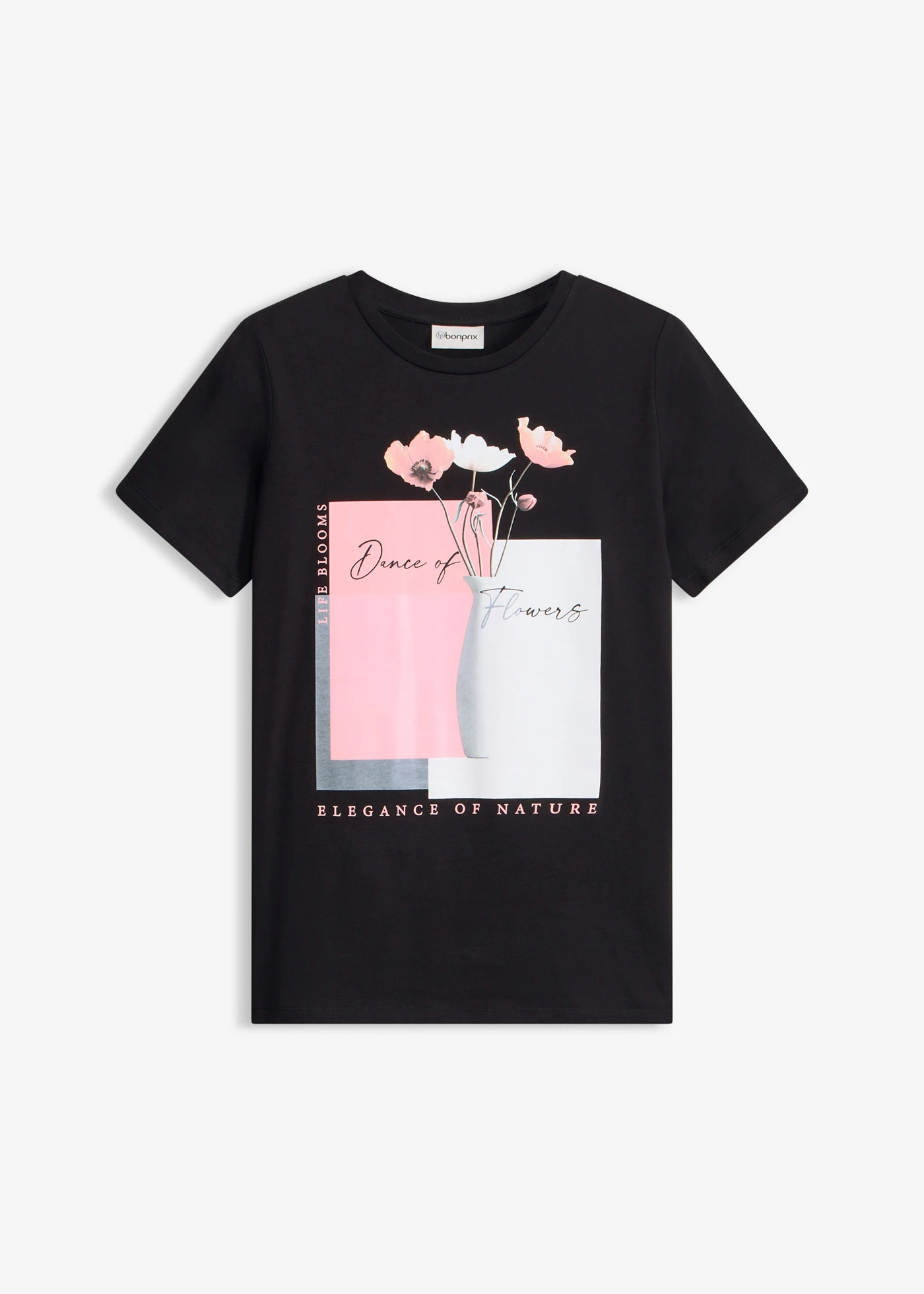 Bluză din bumbac • negru • magazin bonprix