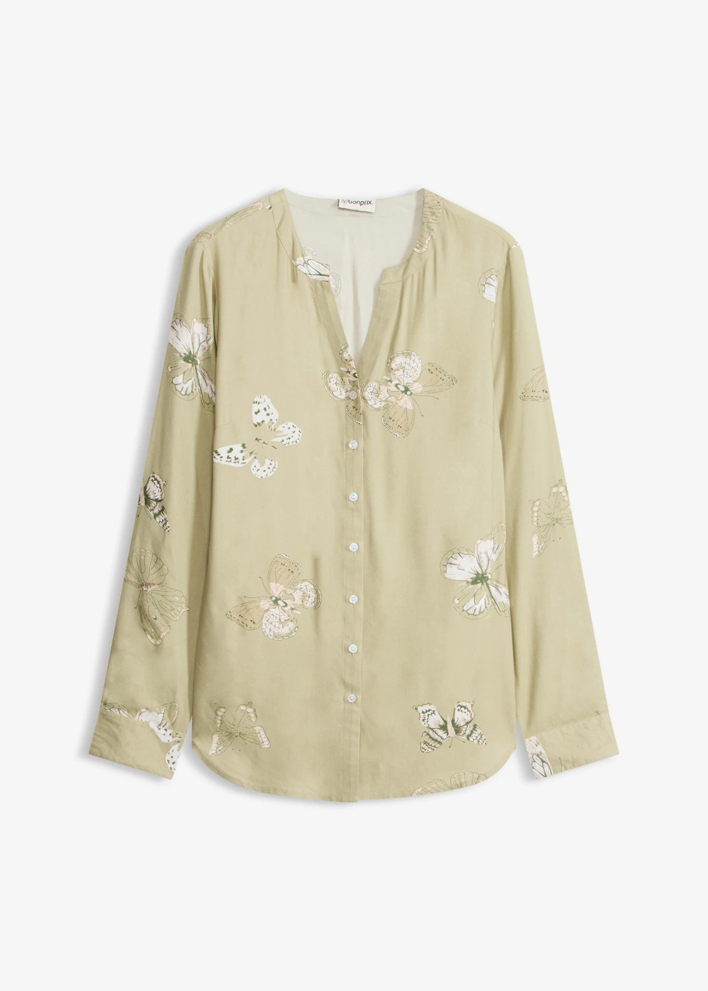 Chemisier imprimé en viscose • vert pâle • Boutique bonprix