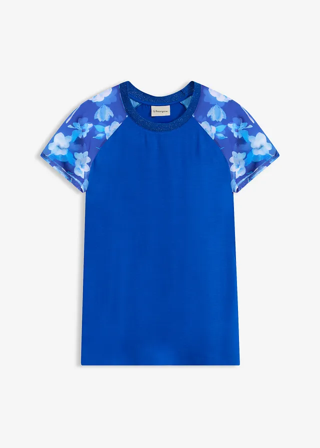 T-shirt avec manches en mousseline