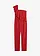 Combinaison une épaule en crêpe texturé, Couleur: rouge foncé