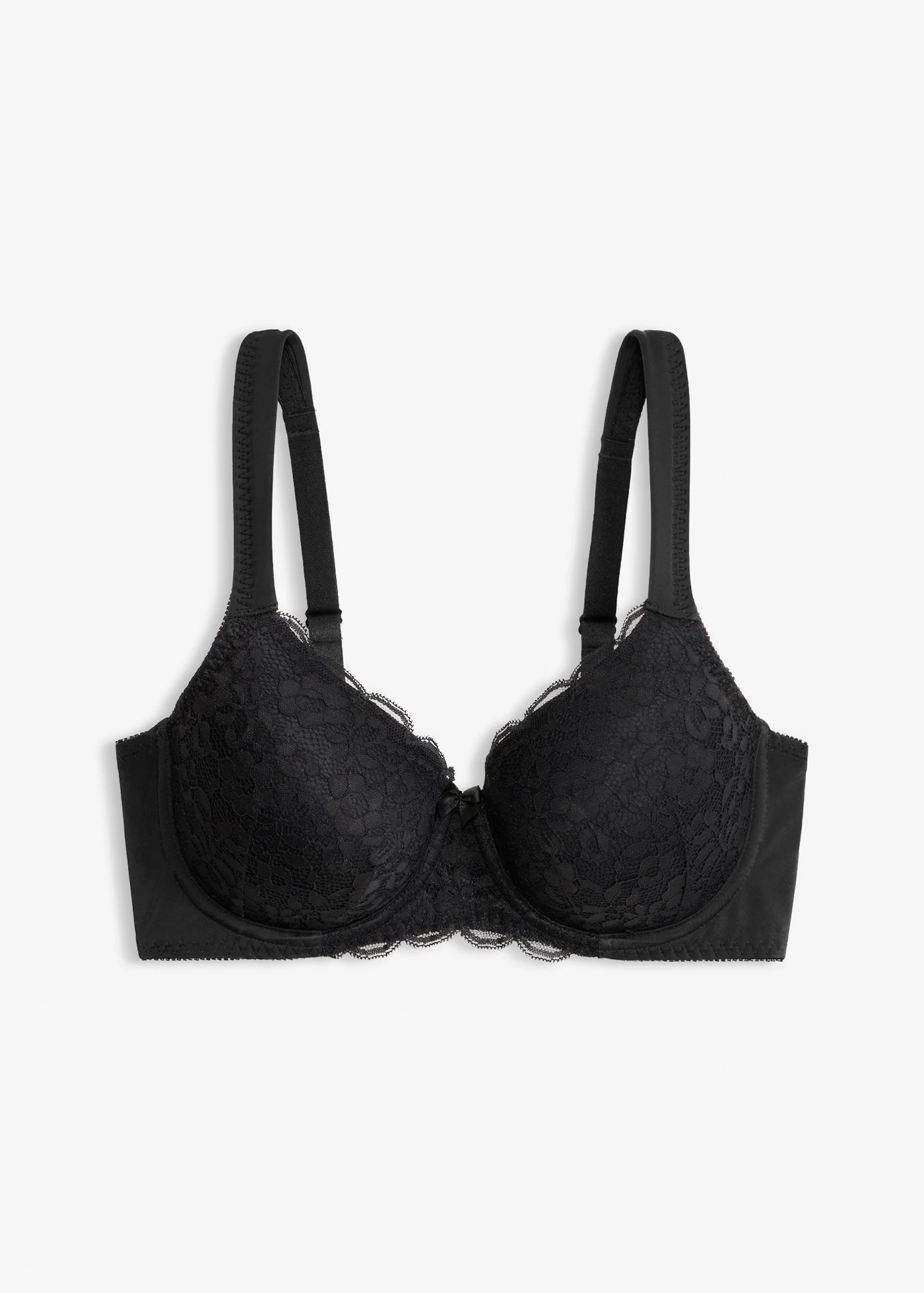 Sutien minimizer cu bretele vătuite • negru • magazin bonprix