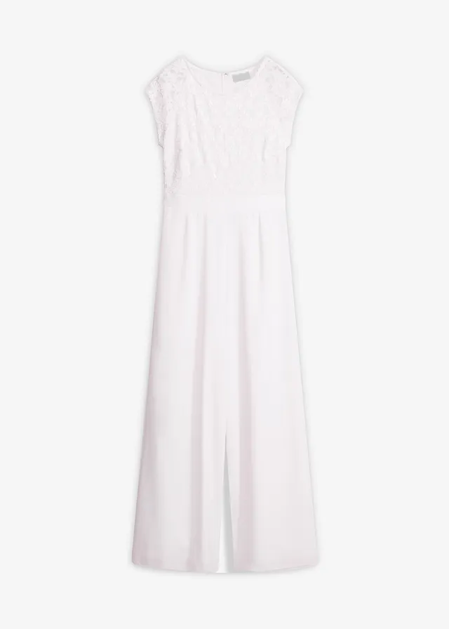 Combinaison en mousseline avec dentelle