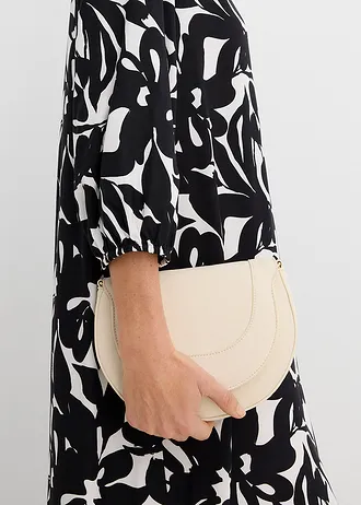 Maxi zomerjurk van soepele viscose • zwart/wolwit gebloemd • bonprix online shop