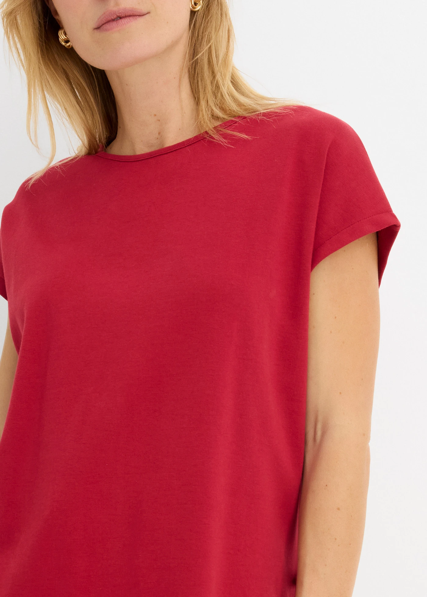T-shirt 100% coton • rouge cerise • Boutique bonprix