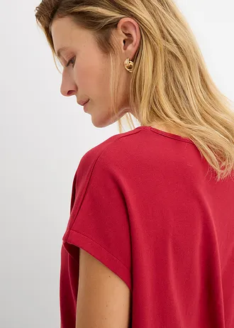 Shirt van puur biologisch katoen • kersenrood • bonprix online shop