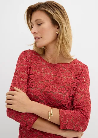 T-shirt manches longues cintré • rouge cerise • Boutique bonprix