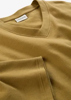 T-shirt z czystej bawełny organicznej • zielony naturalny • sklep bonprix