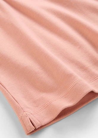 T-shirt boxy en coton épais • marron poudré • Boutique bonprix