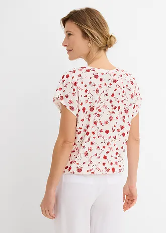 Blouse en viscose fluide • écru floral • Boutique bonprix