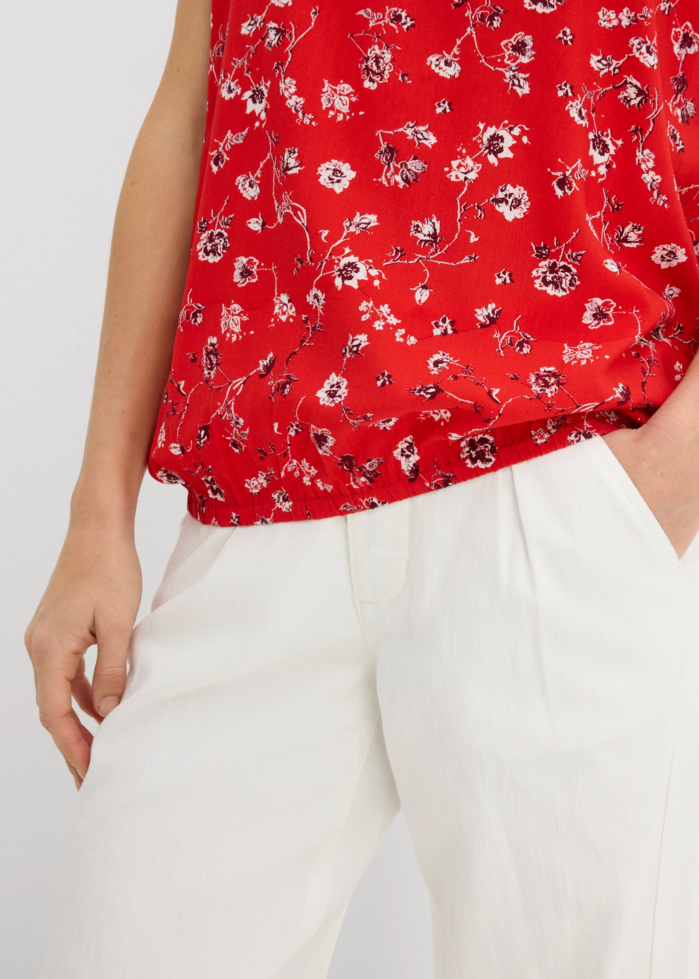 Blouse en viscose fluide • fraise floral • Boutique bonprix