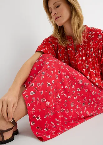 Jupe en jersey coton • fraise floral • Boutique bonprix