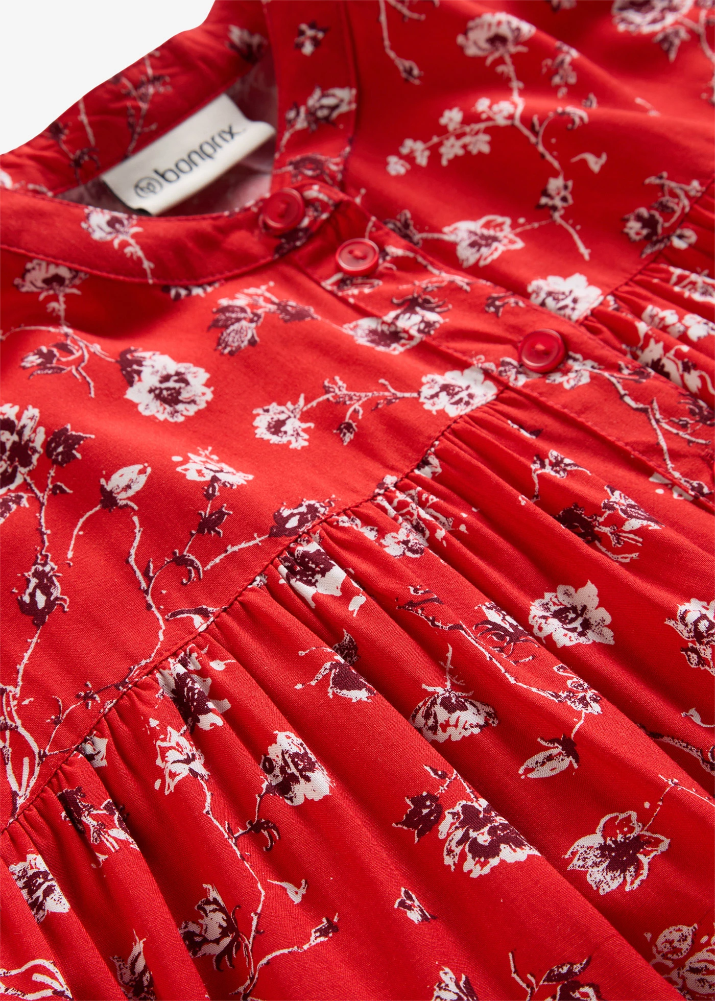 Blouse ample en viscose fluide • fraise floral • Boutique bonprix