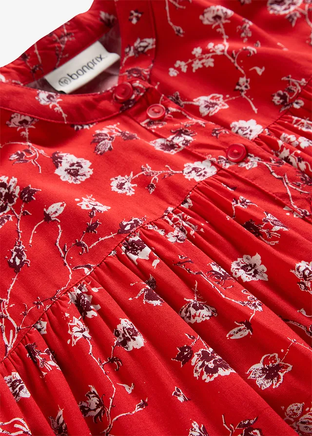 Blouse ample en viscose fluide • fraise floral • product-page.page-title-suffix