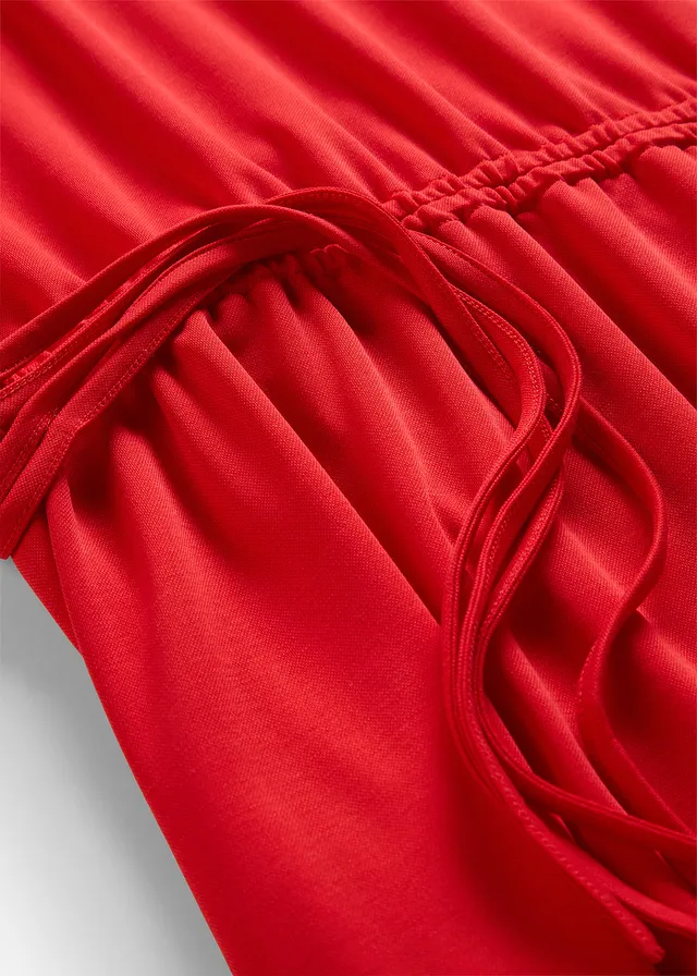 Robe douce en jersey piqué • fraise • product-page.page-title-suffix
