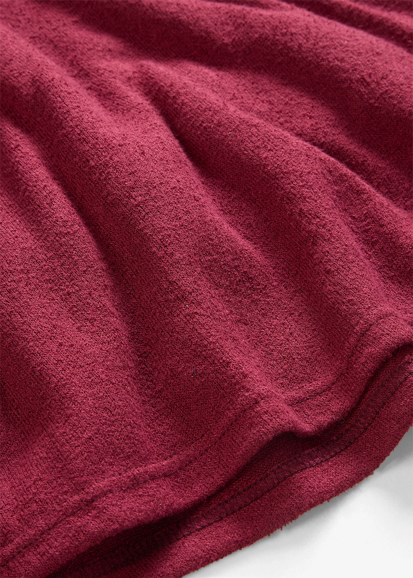 Oversize-tričko v pletenom vzhľade • rubínovo červená • obchod bonprix