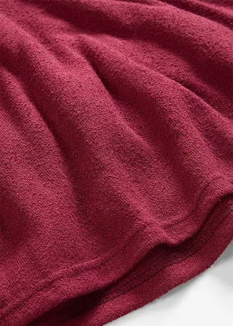 T-shirt oversize, aspect maille • rouge rubis • Boutique bonprix