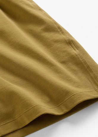 Shirtjurk van een elastische katoen-mix, Kleur: natuurgroen