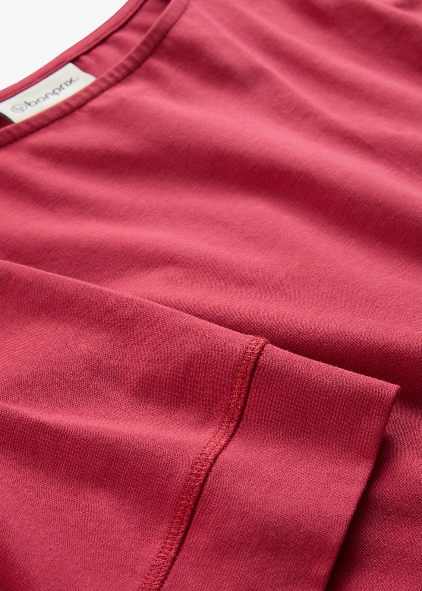 Robe en jersey coton extensible • rouge cerise • Boutique bonprix