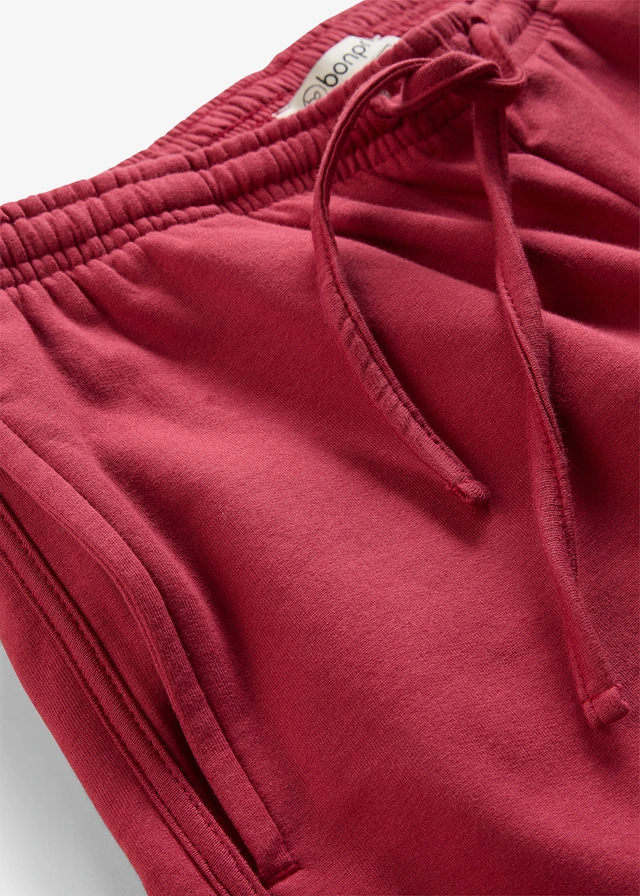 Sweat bermuda van biologisch katoen • kersenrood • product-page.page-title-suffix