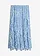 Maxi rok van licht chiffon, Kleur: poederblauw gebloemd