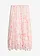 Maxi rok van licht chiffon, Kleur: wolwit gebloemd