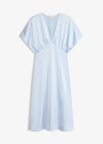 Robe longue en satin brillant