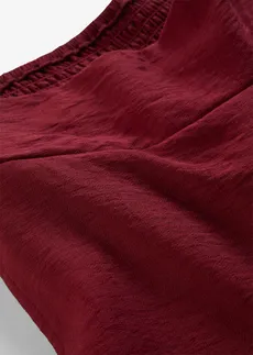 Spodnie culotte z mieszanki wiskozy • czerwony rubinowy • sklep bonprix