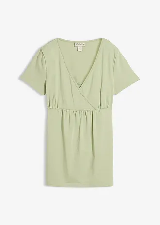 T-shirt de grossesse et d’allaitement en coton • vert pâle • Boutique bonprix