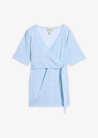 2-in-1 shirt in wikkellook voor de zwangerschap en daarna