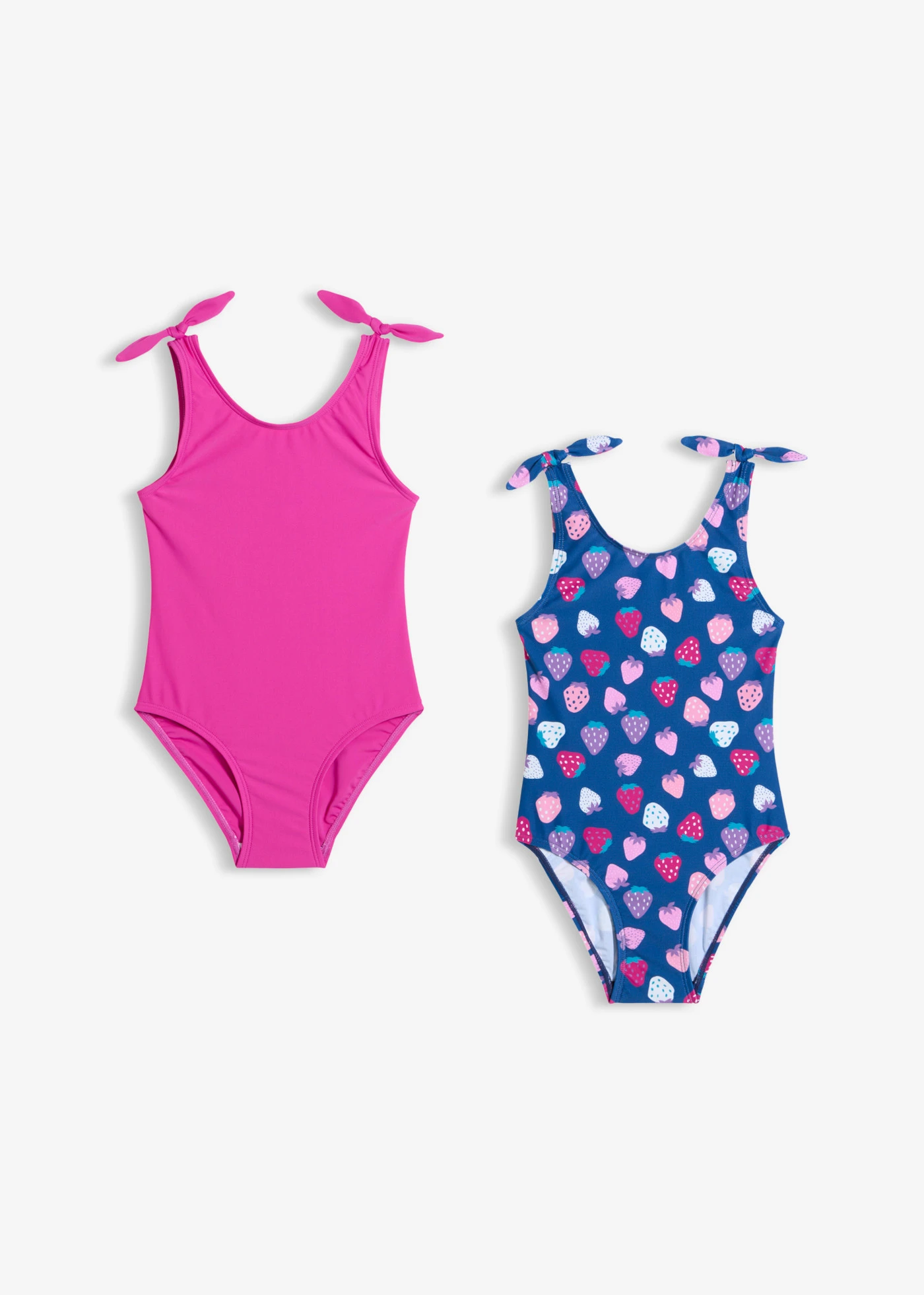 Badpak (set van 2) • gentiaanblauw met print • bonprix online shop