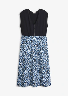 Midi jersey jurk van viscosemix