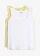 Lot de 2 tops doux en viscose extensible, Couleur: jaune clair-blanc