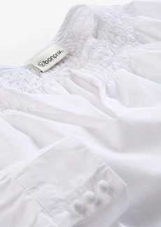 Tuniek met zijde • wit • bonprix online shop