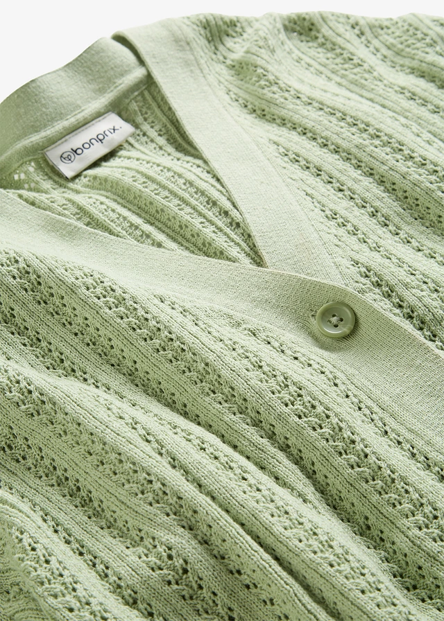 Ajour-vest met linnen • lichtgroen • product-page.page-title-suffix